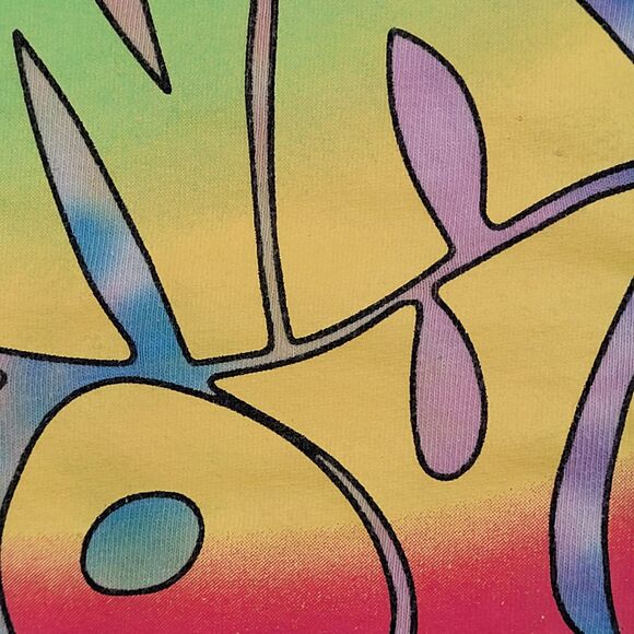 Pink-Floyd Pastel Tie-Dye Shirt Womens Medium 19x19 Cropped - Picture 9 of 11